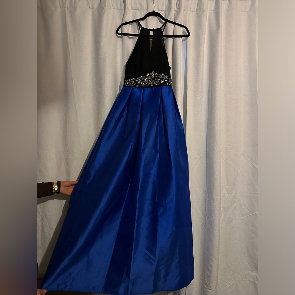 Royal blue gown dress